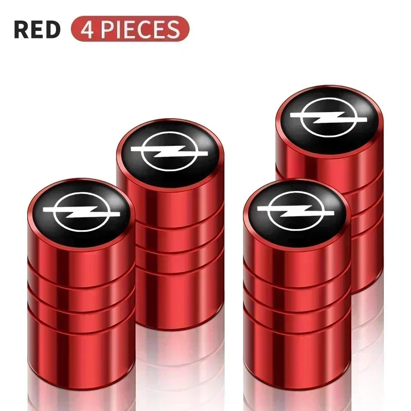 4Pcs Aluminum Valve Caps for Opel