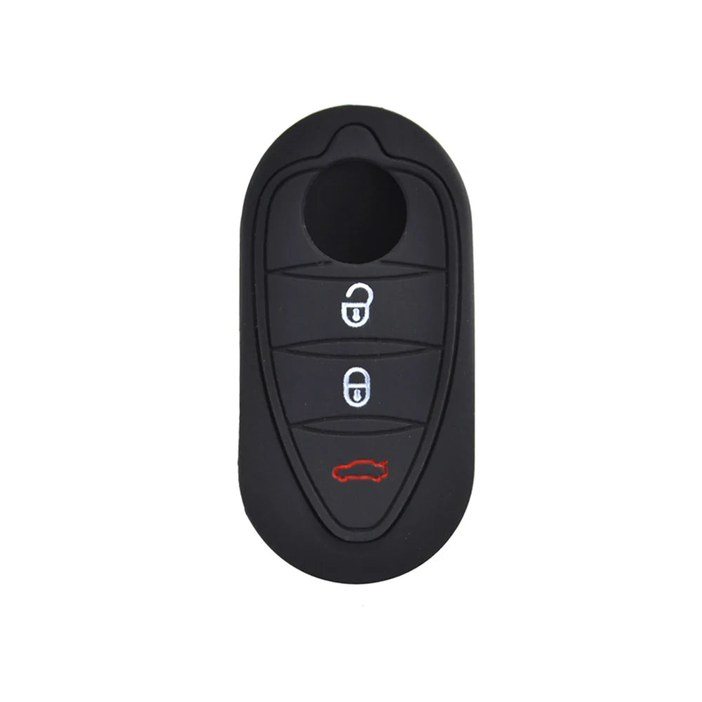Premium Silicone Key Cover for Alfa Romeo Giulietta/Mito/4C Black – Car Accessories | MotorWorld Marketplace