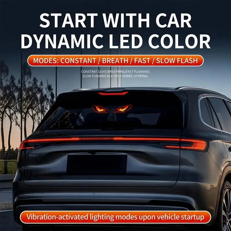 Solar Car Neon Devil Eye Lights, USB Rechargeable, Pro-Grade – Car Accessories | MotorWorld Marketplace