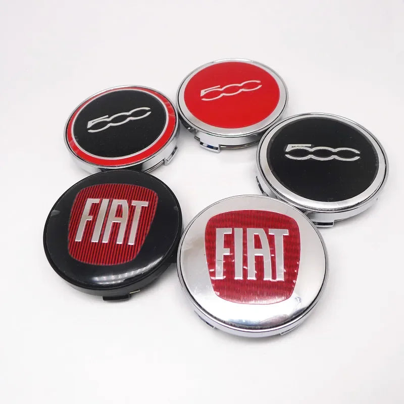 4pcs 60mm(2.4") Wheel Hub Caps Fit Fiat 500 Punto Stilo Bravo