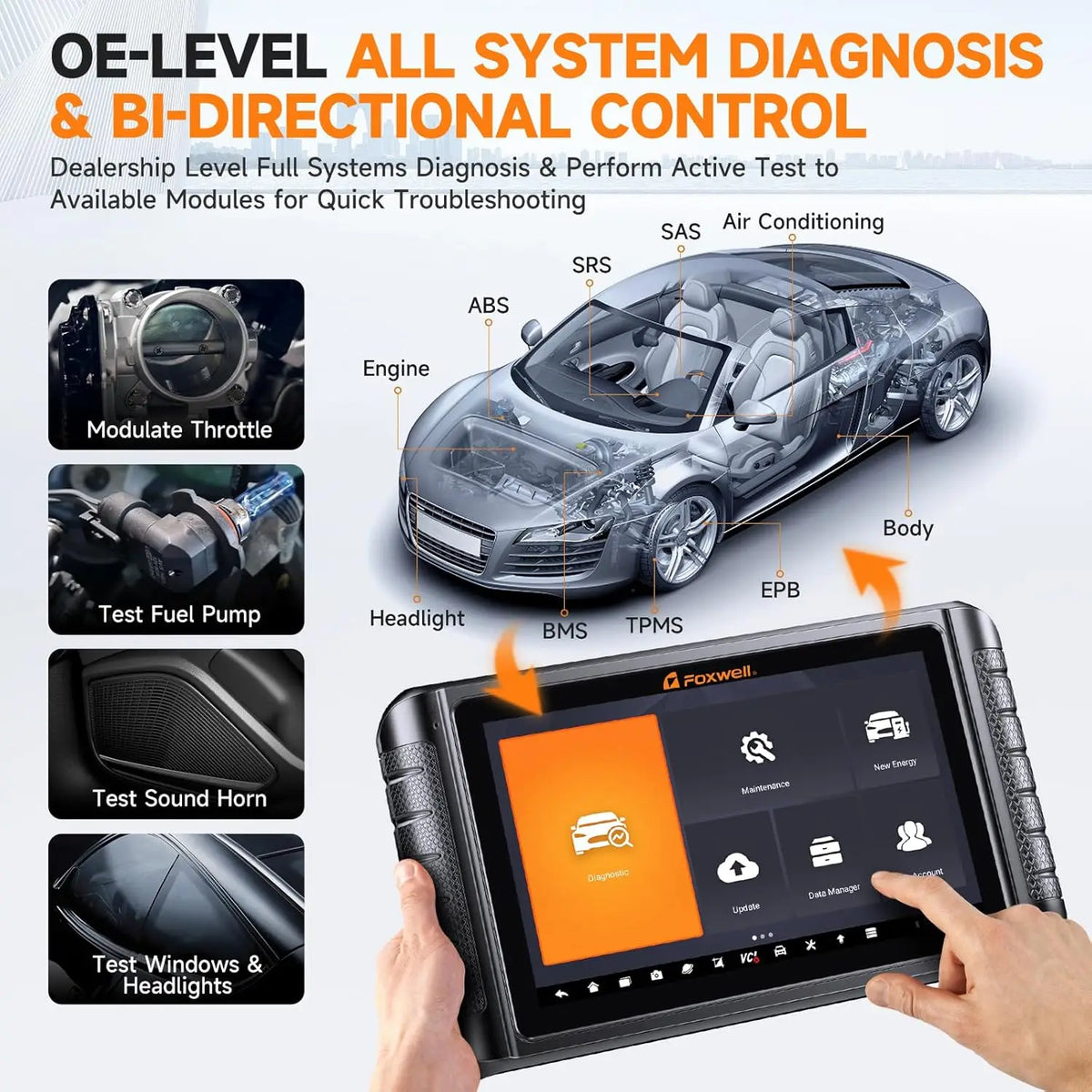 FOXWELL NT1009 Pro OBD2 Scanner, Bi-Directional, ECU Coding – Car Accessories | MotorWorld Marketplace