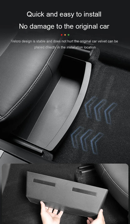 Tesla Model Y Juniper 2025 Under Seat Storage Organizer Box