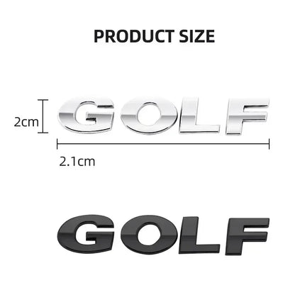 VW Golf 6 7 Rear Trunk ABS Badge Emblem Nameplate Decor