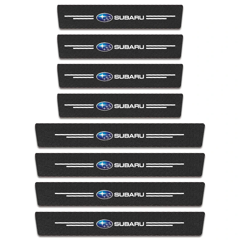 (NOT SOLD TO EUROPE) Subaru Door Sill Carbon Fiber Scuff Plate Sticker Set Subaru-8PCS – Car Accessories | MotorWorld Marketplace