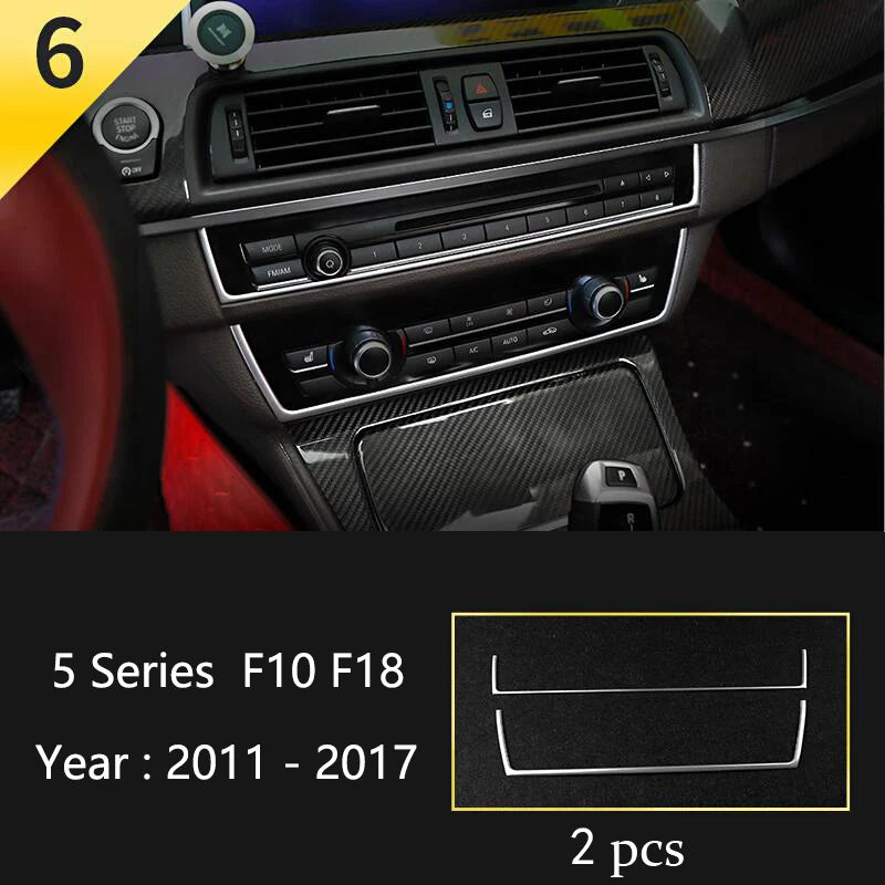 BMW F10 F18 Interior Button Panel Trim Stainless Steel Cover 6 Type – Car Accessories | MotorWorld Marketplace