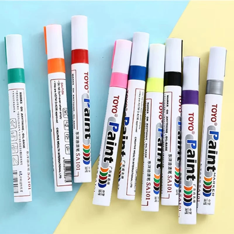 White Waterproof Tyre Paint Marker Pen – Permanent, Pro Grade – Car Accessories | MotorWorld Marketplace