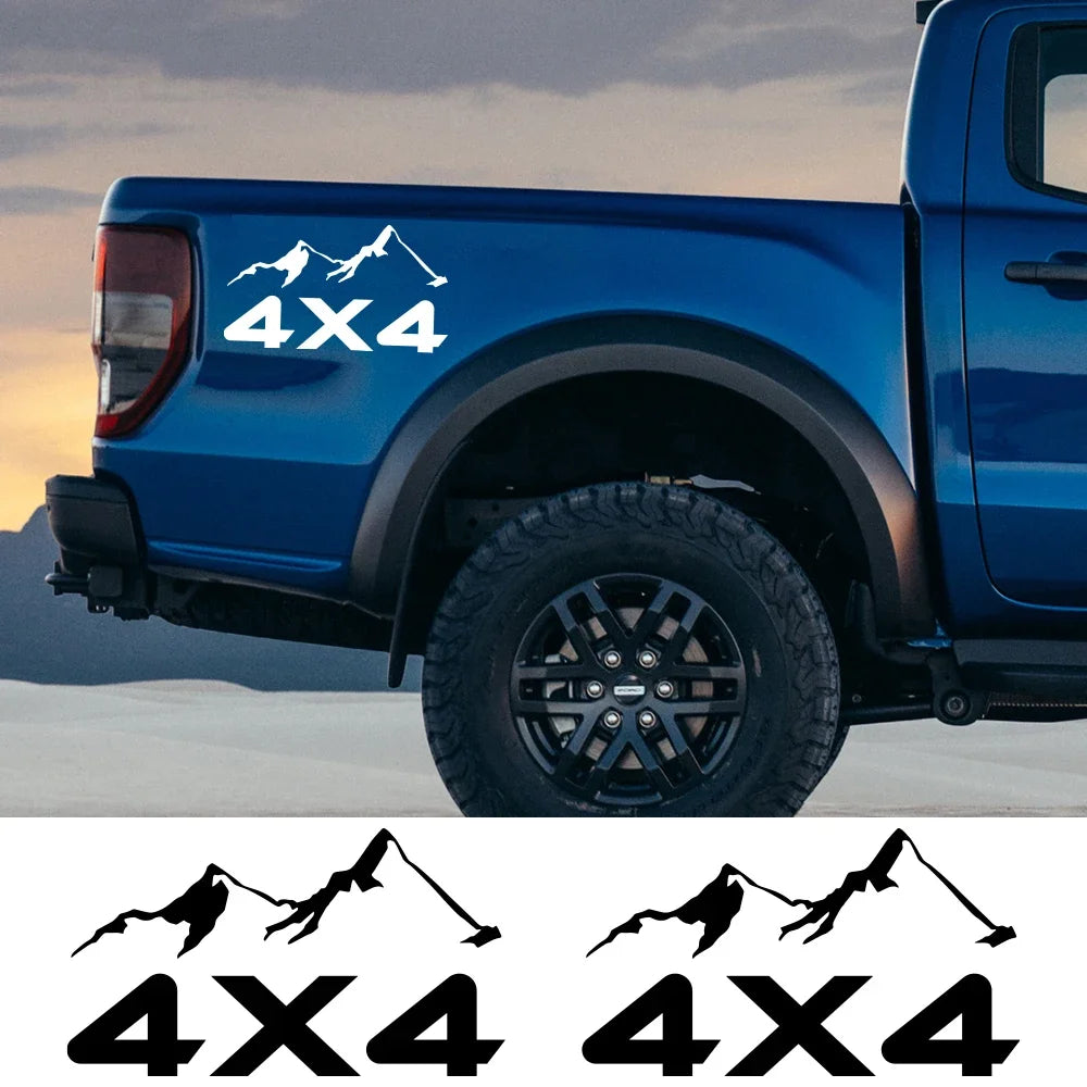 4X4 Mountain Vinyl Decal for Pickup Trucks – Pro Fit – Car Accessories | MotorWorld Marketplace