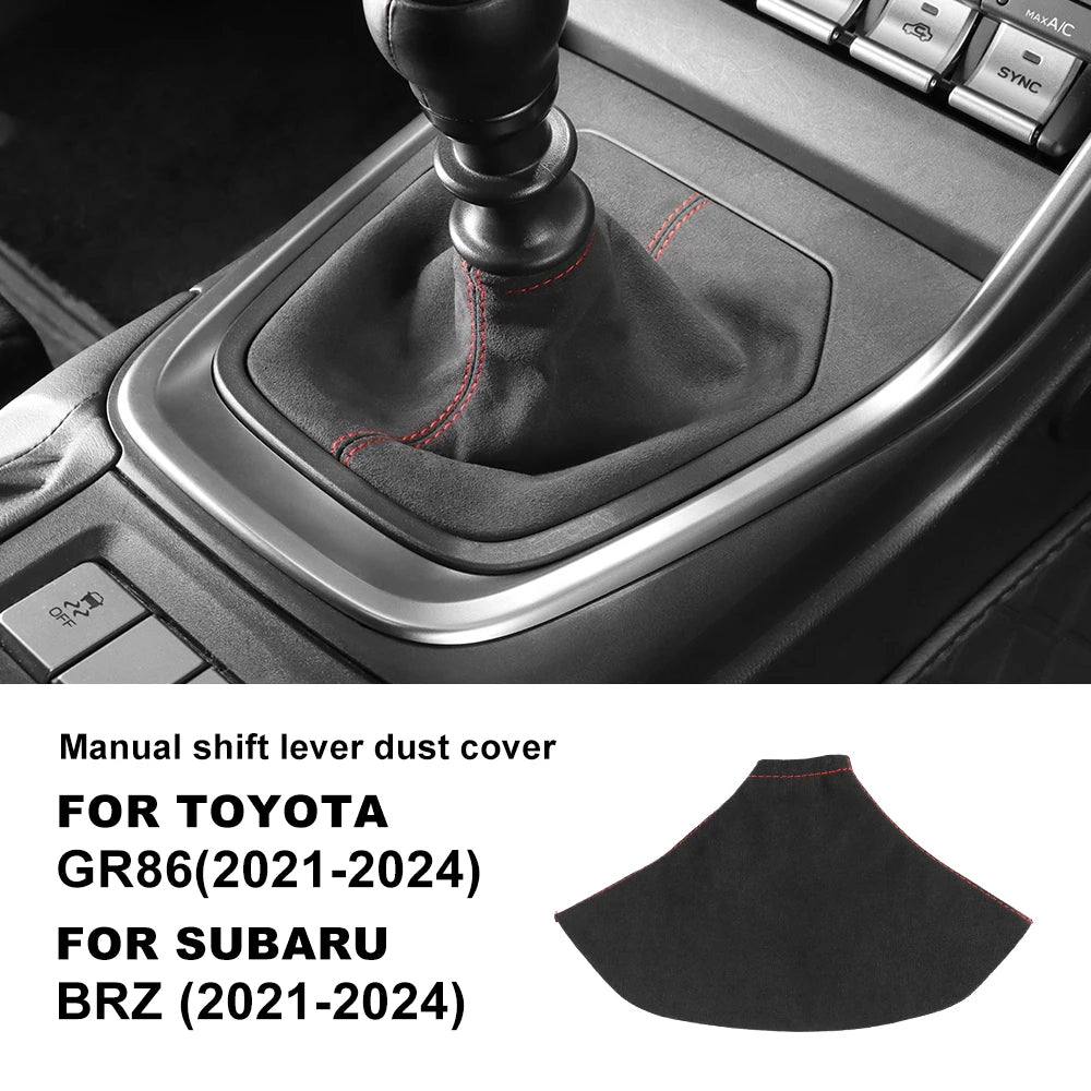 Suede Shift Boot for BRZ ZD8 GR86 ZN8 2021-2025 RHD/LHD Red Line – Car Accessories | MotorWorld Marketplace