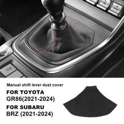 Suede Shift Boot for BRZ ZD8 GR86 ZN8 2021-2025 RHD/LHD Red Line – Car Accessories | MotorWorld Marketplace