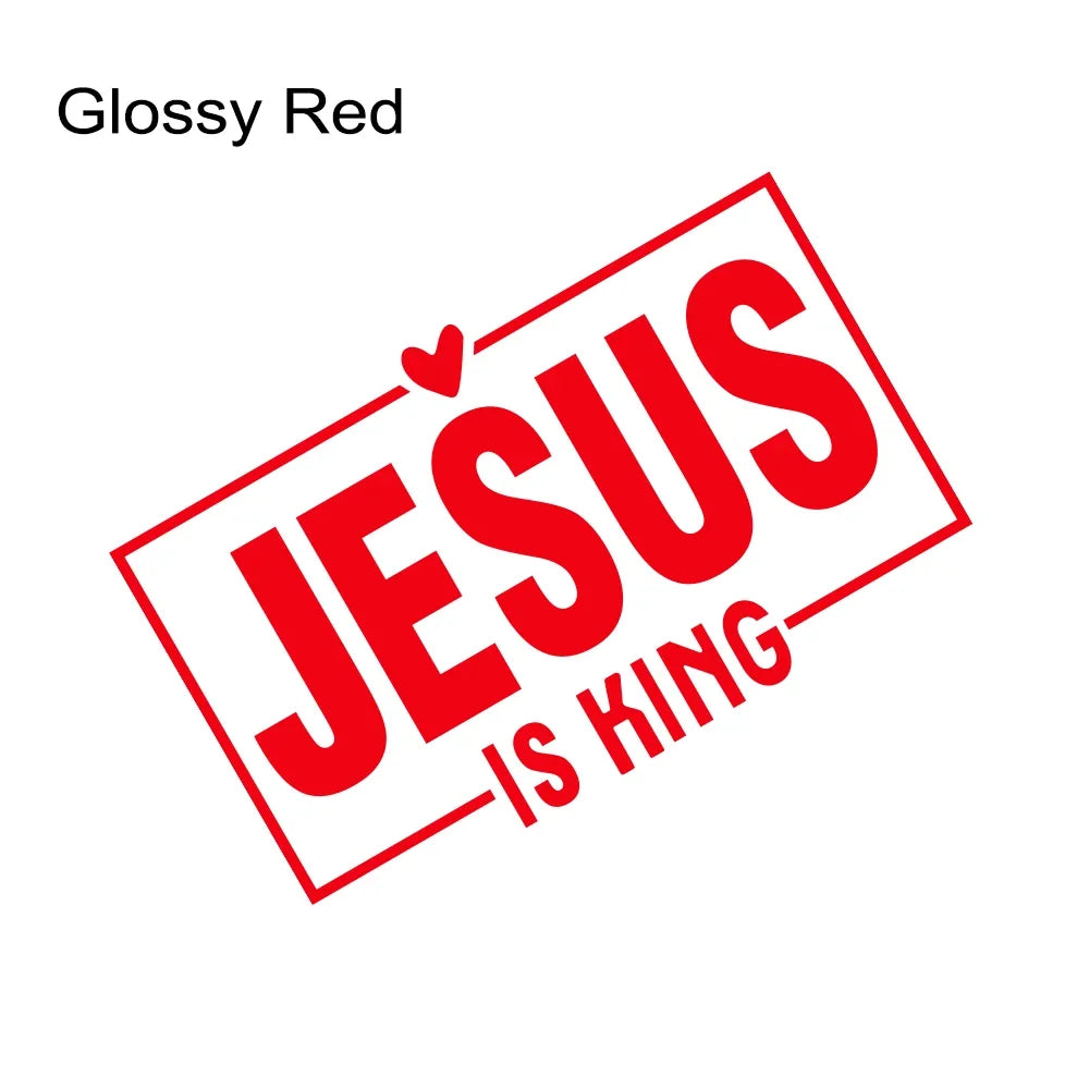 Jesus Is King Laser Vinyl Decal 15x9.4cm – Pro Auto Accessory