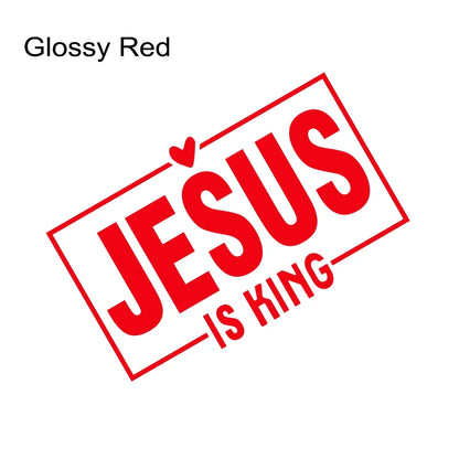 Jesus Is King Laser Vinyl Decal 15x9.4cm – Pro Auto Accessory