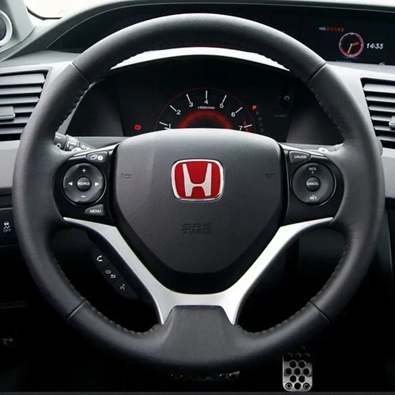 Honda Steering Wheel Emblem 53mm(2.09")/50mm(1.97") Badge - Pro Fit