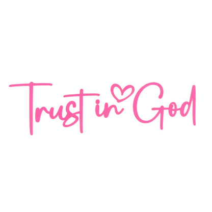 Trust In God Mirror Decal – Faith Vinyl for Car Professionals