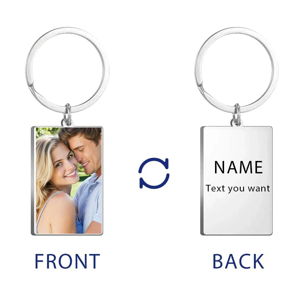 Custom Photo Keychain – Stainless Steel, Ideal Gift for Pros photo - text -3 – Car Accessories | MotorWorld Marketplace