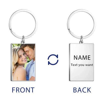 Custom Photo Keychain – Stainless Steel, Ideal Gift for Pros photo - text -3 – Car Accessories | MotorWorld Marketplace