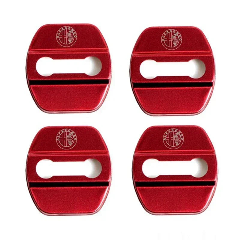 4Pcs Door Lock Cover for Alfa Romeo A Red – Car Accessories | MotorWorld Marketplace
