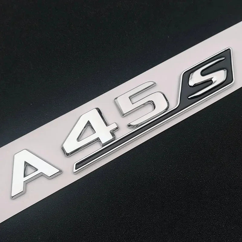 ABS Chrome Trunk Emblem for Mercedes A35 A45 AMG W177/W176