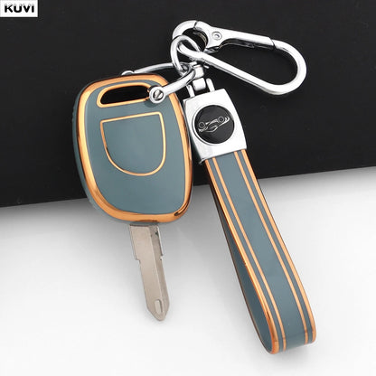 Hot Golden TPU Key Case for Renault Clio Kangoo Twingo