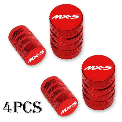 Mazda Valve Stem Caps Waterproof Dustproof Set