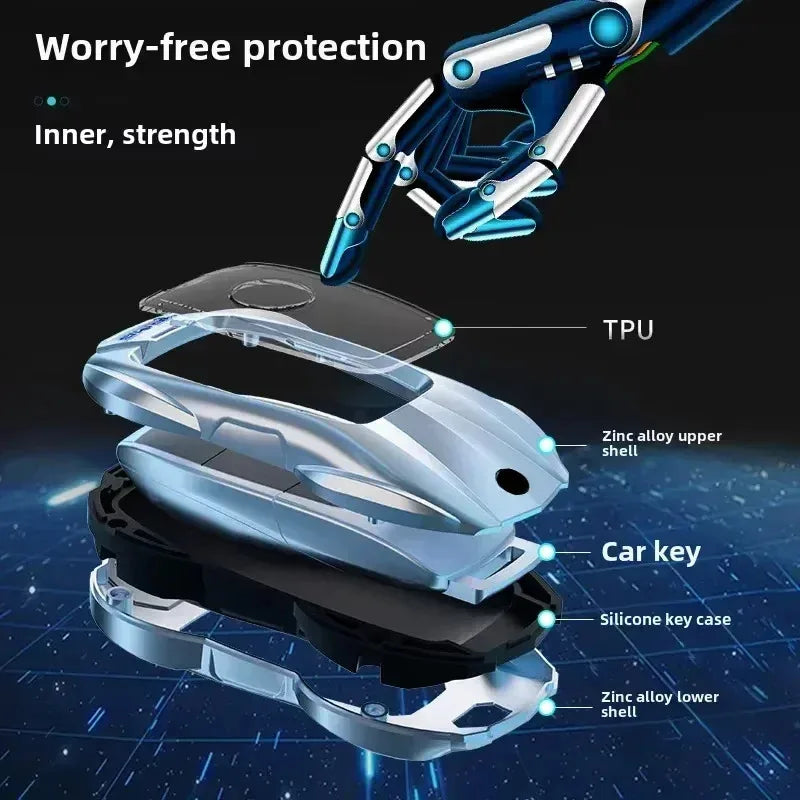 Mercedes Benz Key Case Shell Chain for C E S GLC AMG Series – Car Accessories | MotorWorld Marketplace
