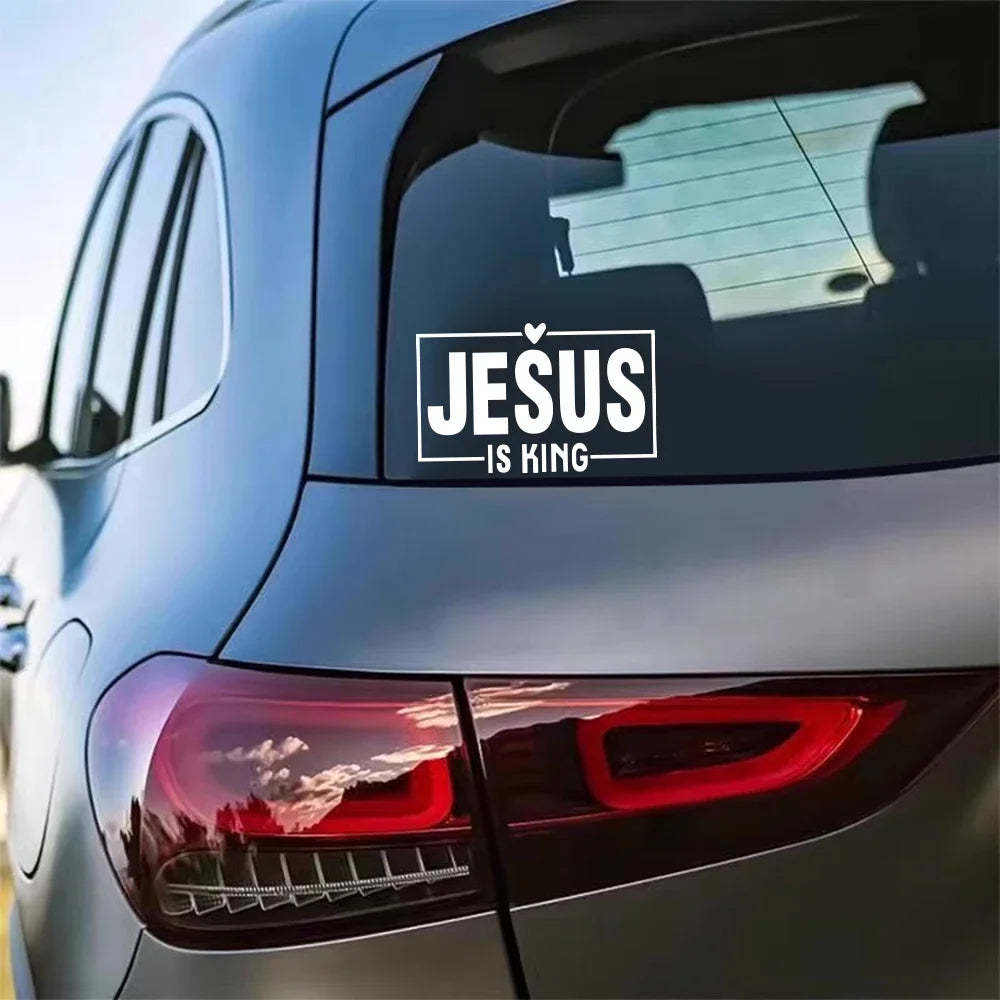 Jesus Is King Laser Vinyl Decal 15x9.4cm – Pro Auto Accessory