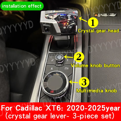 Crystal LED Gear Shift Knob for Cadillac CT5/CT6/XT4/XT5/XT6 For XT6 2020-2025 – Car Accessories | MotorWorld Marketplace