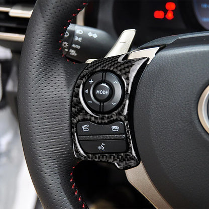 Carbon Fiber Steering Wheel Trim for Lexus IS250/NX 2013-20