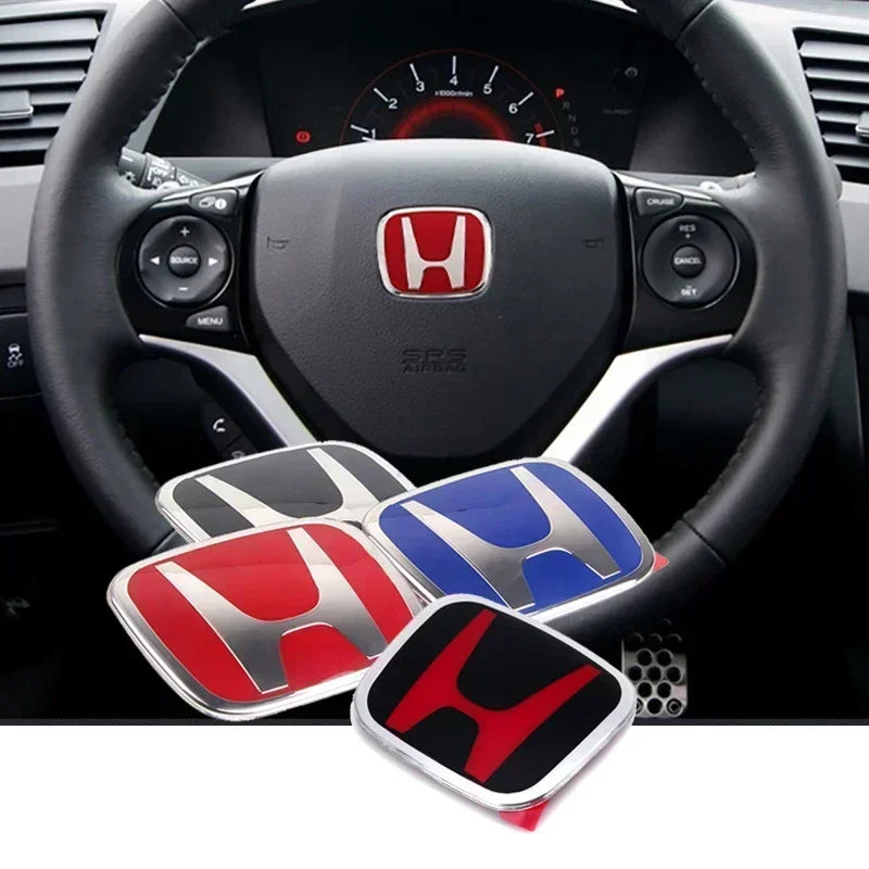 Honda Steering Wheel Emblem 53mm(2.09")/50mm(1.97") Badge - Pro Fit