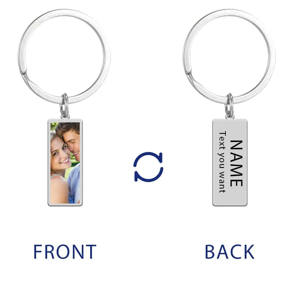 Custom Photo Keychain – Stainless Steel, Ideal Gift for Pros photo - text -5 – Car Accessories | MotorWorld Marketplace
