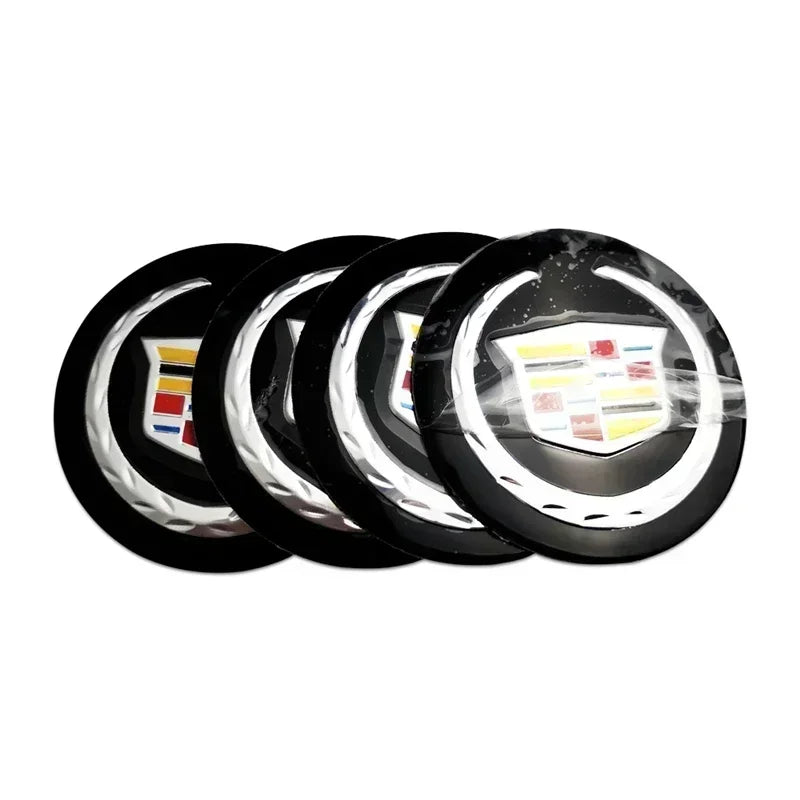 (NOT SOLD TO USA) 4pcs 56mm Cadillac Wheel Center Hub Badges – Pro Fit A – Car Accessories | MotorWorld Marketplace