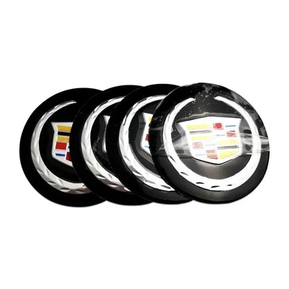 (NOT SOLD TO USA) 4pcs 56mm Cadillac Wheel Center Hub Badges – Pro Fit A – Car Accessories | MotorWorld Marketplace