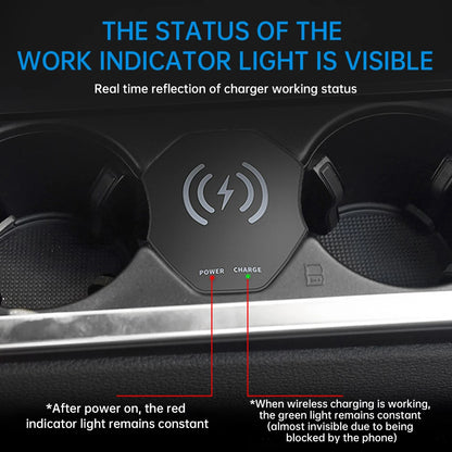 15W Fast Wireless Charger Pad for Audi A6/A7/S6/S7