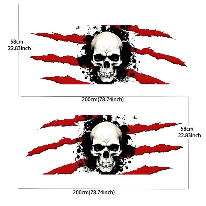 Skull Blood Car Side Decal Vinyl Sticker for Auto Pros – Car Accessories | MotorWorld Marketplace
