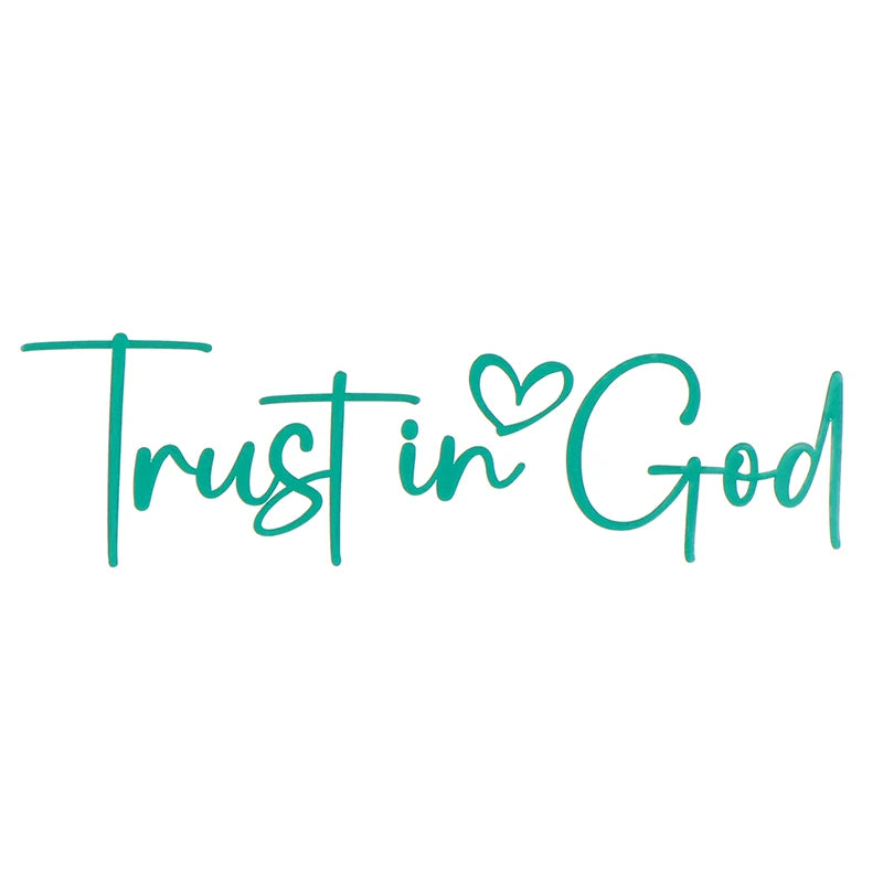 Trust In God Mirror Decal – Faith Vinyl for Car Professionals