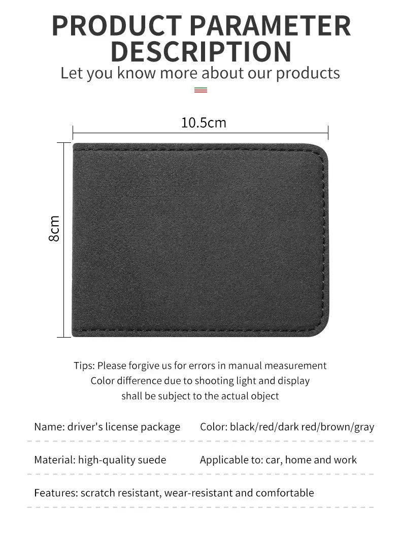 Premium Suede License Holder for Alfa Romeo Giulia & More