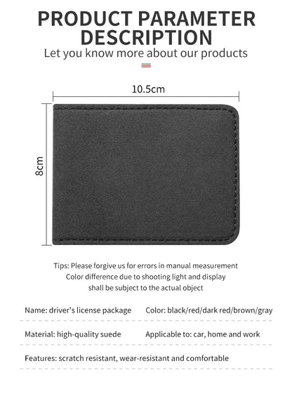 Premium Suede License Holder for Alfa Romeo Giulia & More