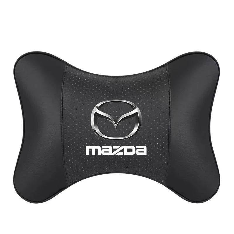 Premium Leather Neck Pillow for Mazda