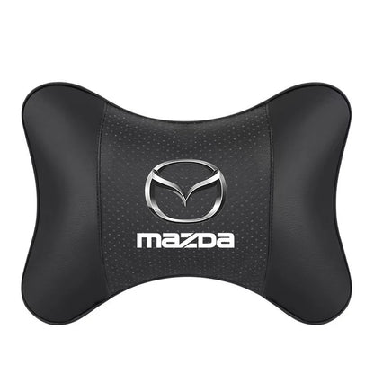 Premium Leather Neck Pillow for Mazda