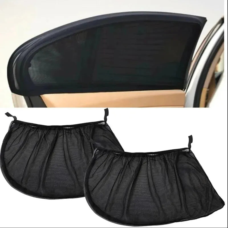 Universal Car Sunshade Curtains – Mesh Side Window Shades for SUVs