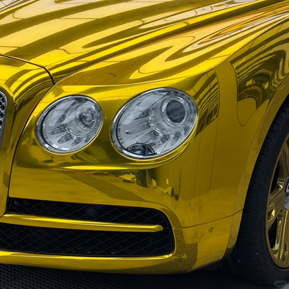 Gloss Chrome Gold Vinyl Wrap – Self-Adhesive, Bubble Free – Car Accessories | MotorWorld Marketplace