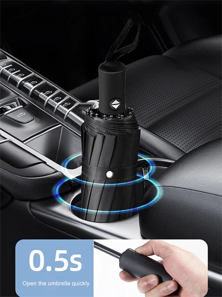 12-Bone Auto Umbrella Windproof for Alfa Romeo Giulia Stelvio
