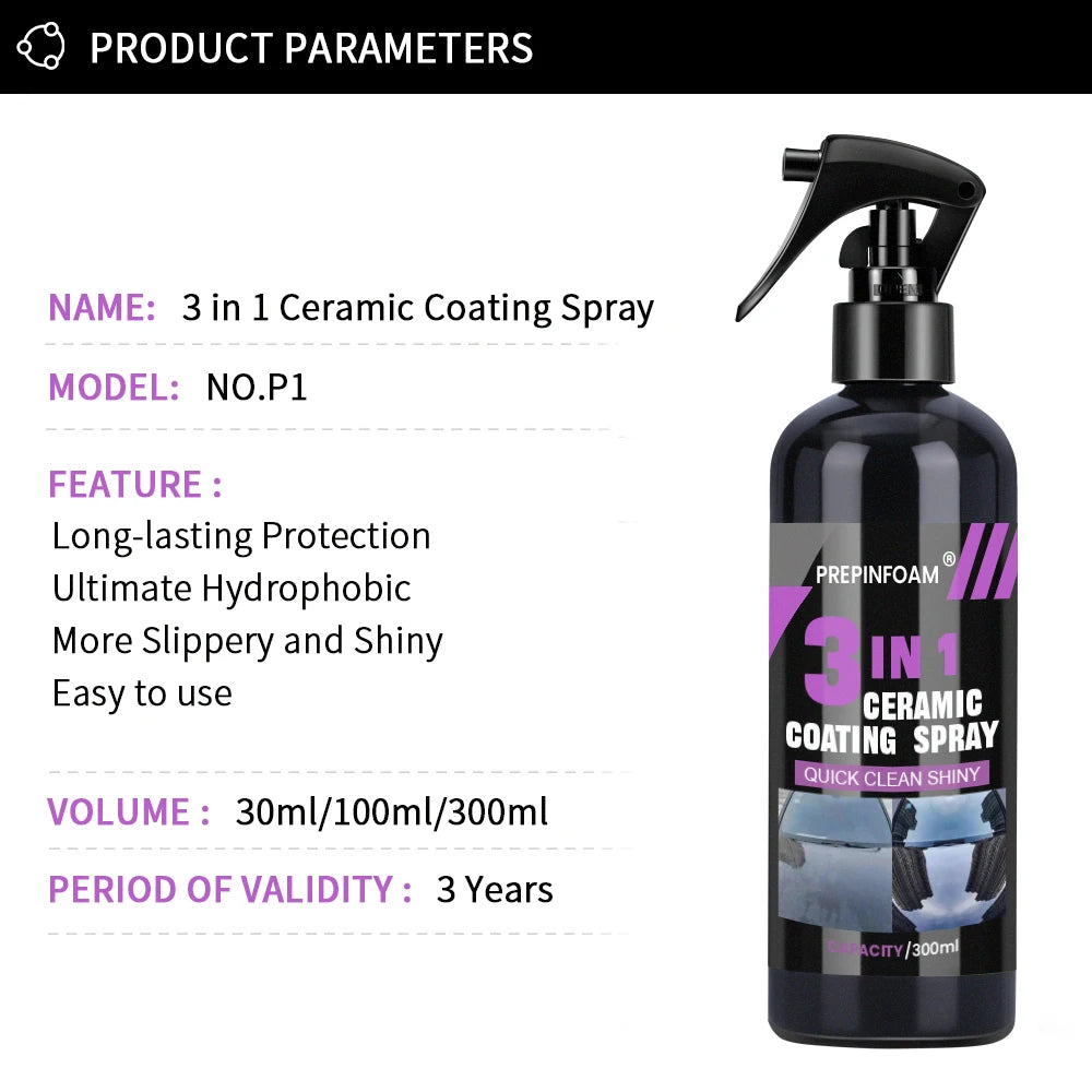 Ultimate Ceramic Nano Coating Spray – Pro Hydrophobic Shine – Car Accessories | MotorWorld Marketplace
