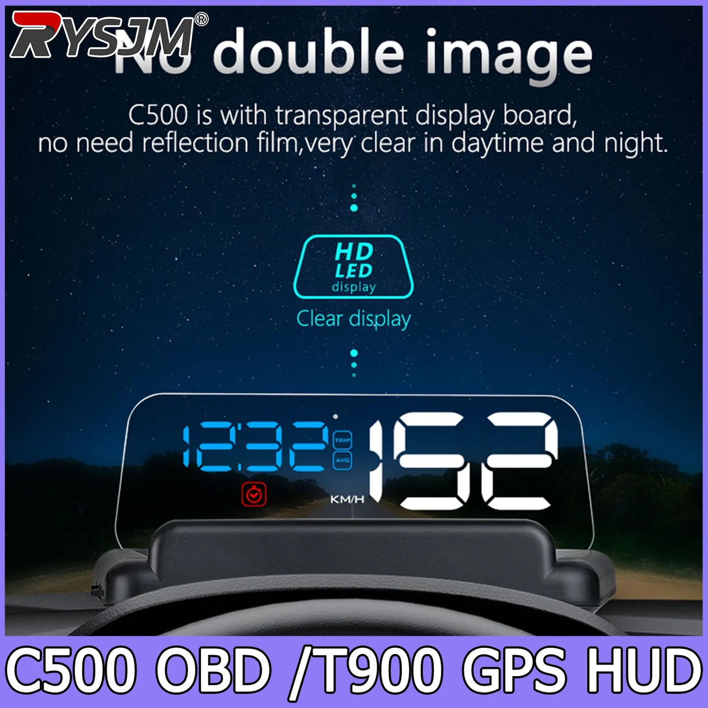 C500 Blue OBD/T900 HUD GPS Turbo Gauge LCD Odometer – Car Accessories | MotorWorld Marketplace