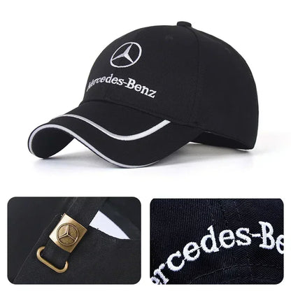 Mercedes-Benz Embroidered Snapback Cap – Adjustable Pro Hat