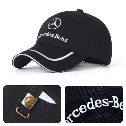 Mercedes-Benz Embroidered Snapback Cap – Adjustable Pro Hat