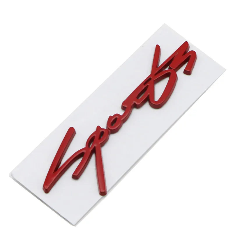 Universal 3D Metal SPORTS Emblem Badge Decal