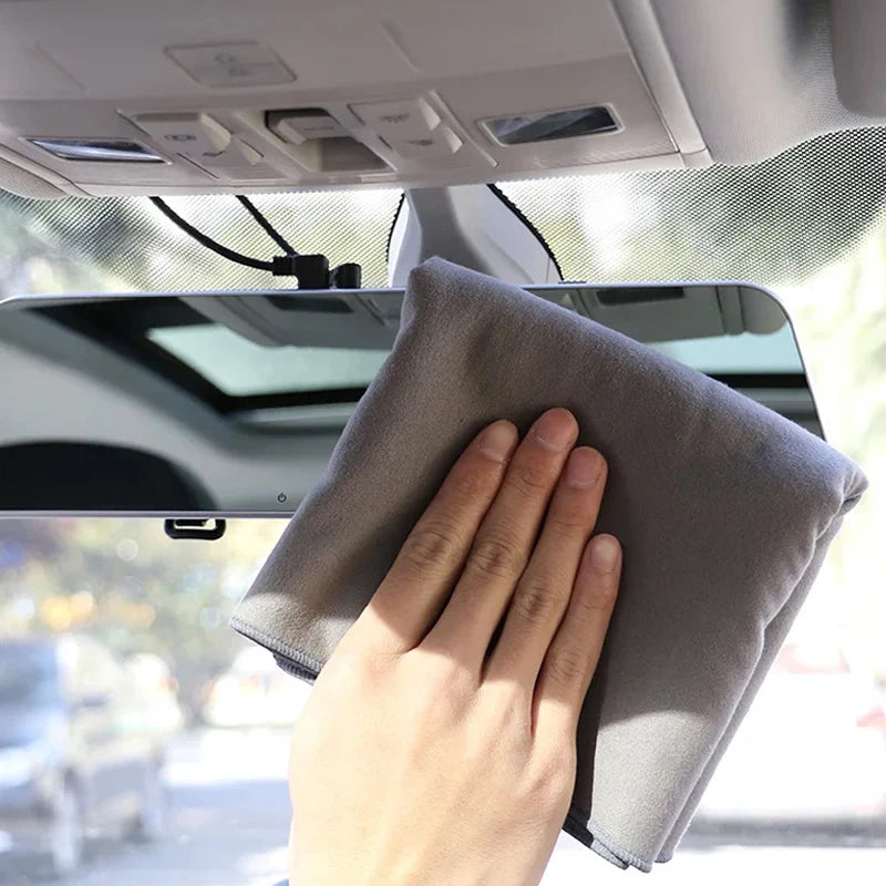 Premium Suede Coral Car Drying Towel for Renault Initiale