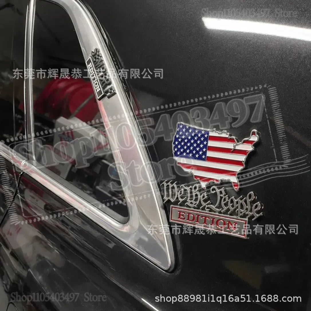 Patriot Flag 3D Metal Car Emblem Badge – We The People Decal – Car Accessories | MotorWorld Marketplace