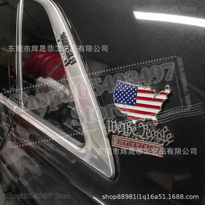 Patriot Flag 3D Metal Car Emblem Badge – We The People Decal – Car Accessories | MotorWorld Marketplace