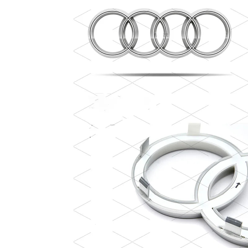 Audi LED Front Grille Logo Lamp White Light